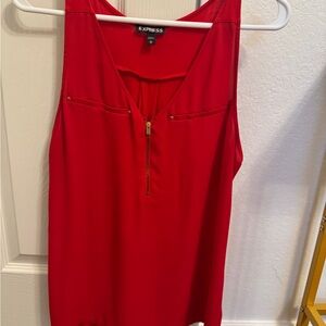 Express Women's Bold Red Tank Top